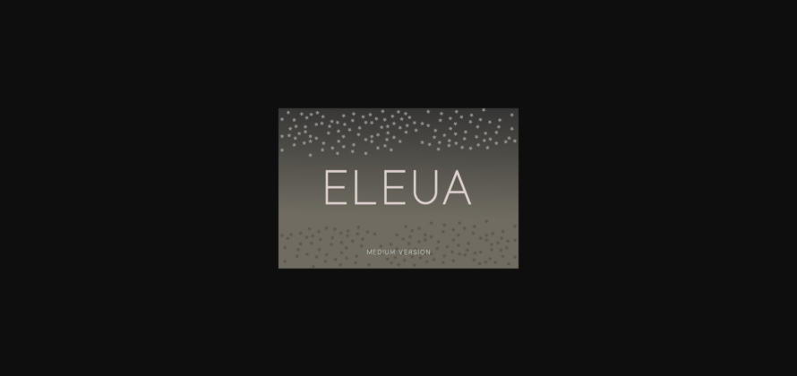 Eleua Medium Font Poster 1