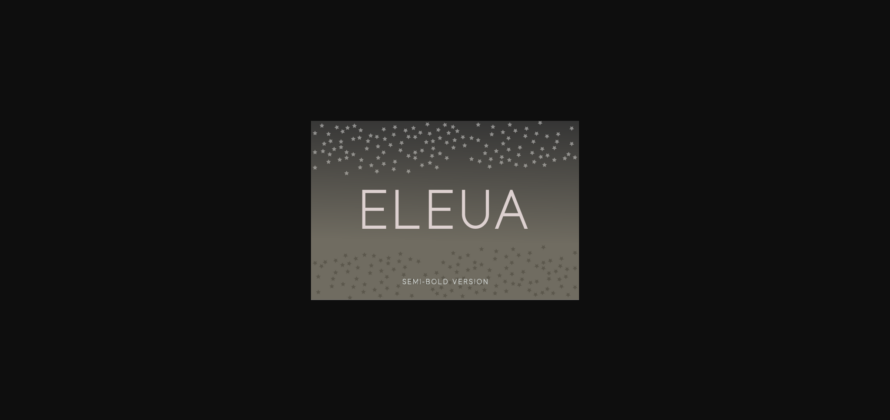 Eleua Semi-Bold Font Poster 3