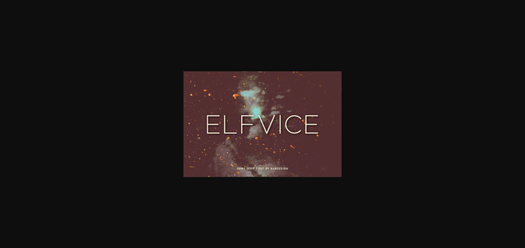 Elfvice Font Poster 1