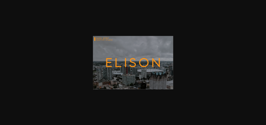 Elison Font Poster 1