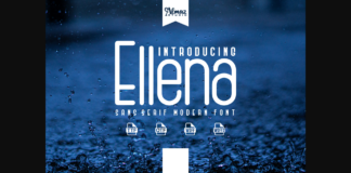 Ellena Font Poster 1