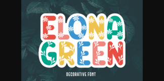 Elona Green Font Poster 1