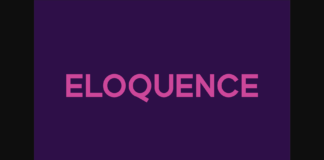 Eloquence Font Poster 1