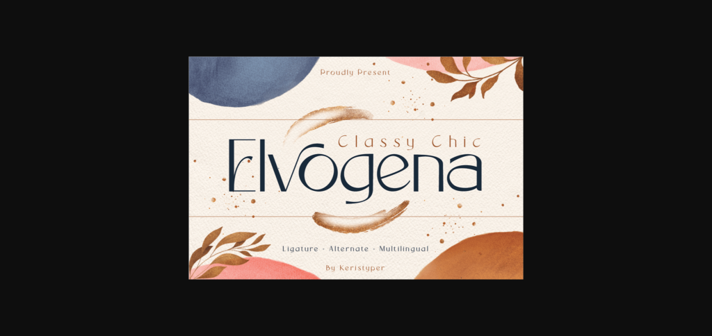 Elvogena Font Poster 1