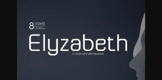 Elyzabeth Font Poster 1