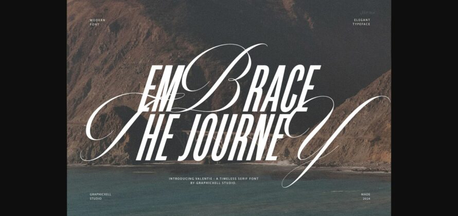 Embrace the Journey Font Poster 3