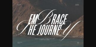 Embrace the Journey Font Poster 1