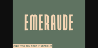 Emeraude Font Poster 1