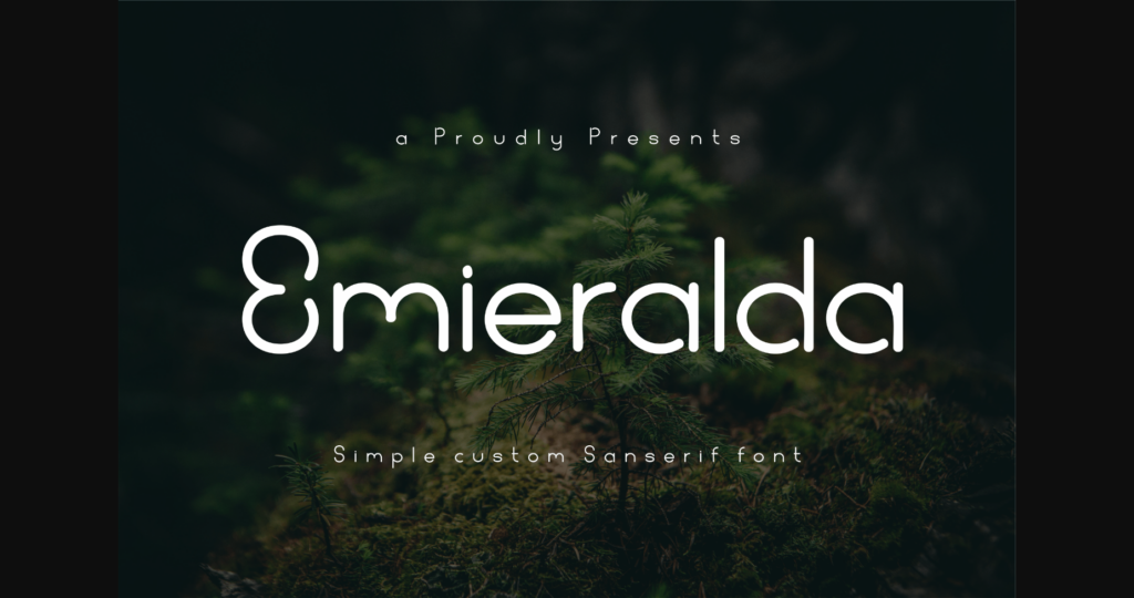 Emieralda Font Poster 3