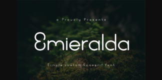 Emieralda Font Poster 1