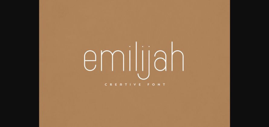 Emilijah Font Poster 3