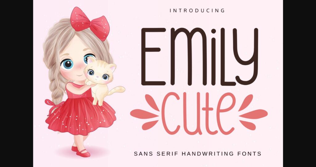 Emily Cute Font Poster 1