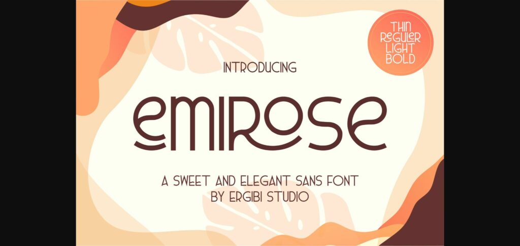 Emirose Font Poster 3