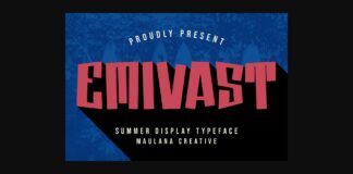 Emivast Font Poster 1