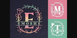 Emoshe Font Poster 1