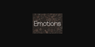 Emotions Font Poster 1