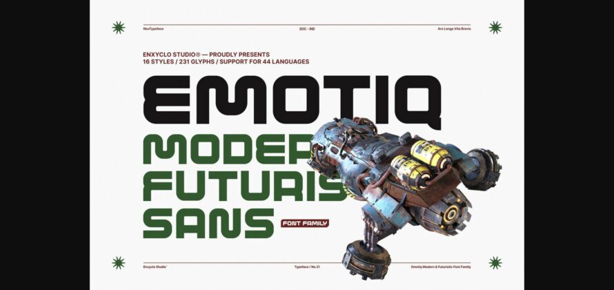 Emotiq Font Poster 1