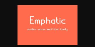 Emphatic Font Poster 1