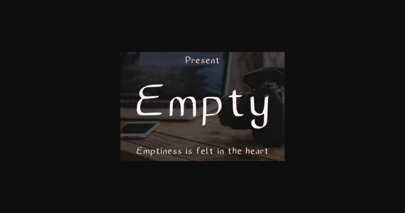 Empty Font Poster 3