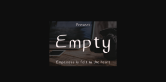 Empty Font Poster 1