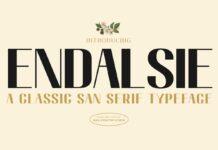 Endalsie Font Poster 1