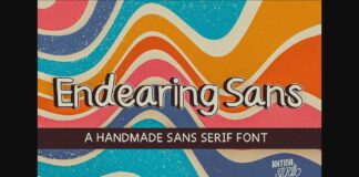 Endearing Sans Font Poster 1