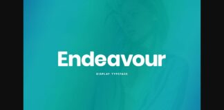 Endeavour Font Poster 1