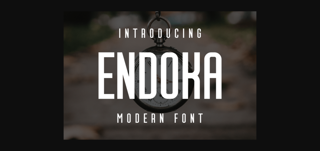 Endoka Font Poster 3