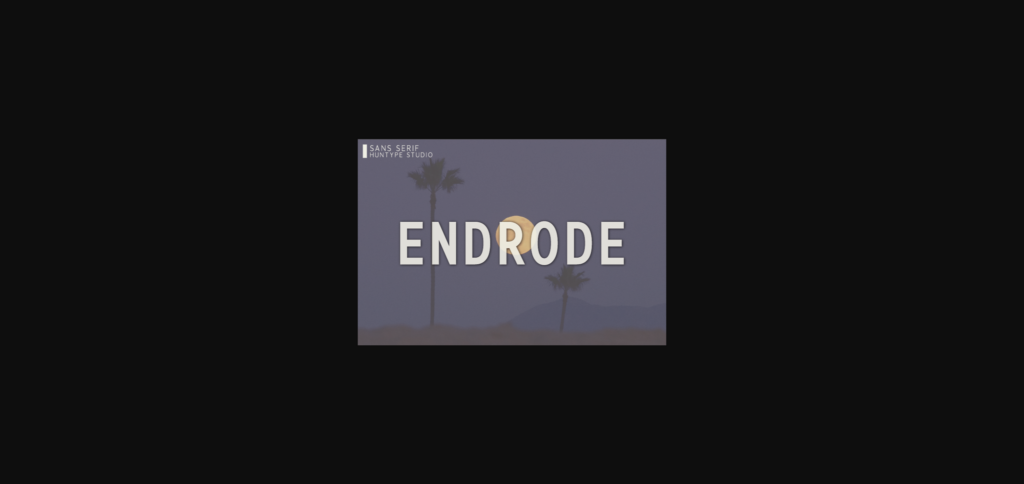 Endrode Font Poster 3