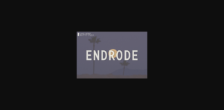 Endrode Font Poster 1