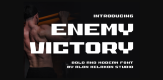 Enemy Victory Font Poster 1