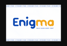 Enigma Font Poster 1