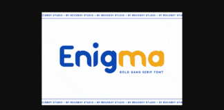 Enigma Font Poster 1