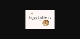 Enjoy Latte Lo Font Poster 1