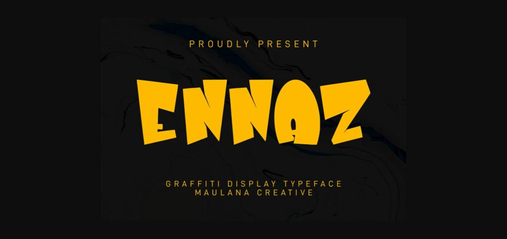 Ennaz Font Poster 3