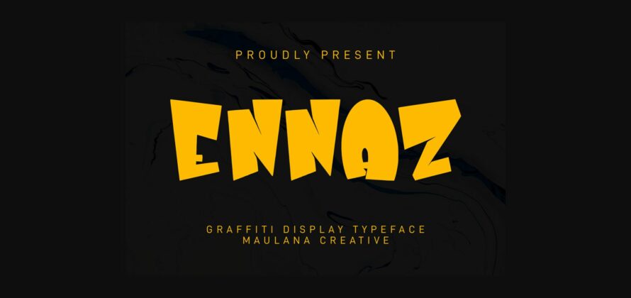 Ennaz Font Poster 3