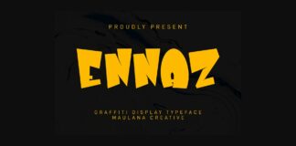 Ennaz Font Poster 1