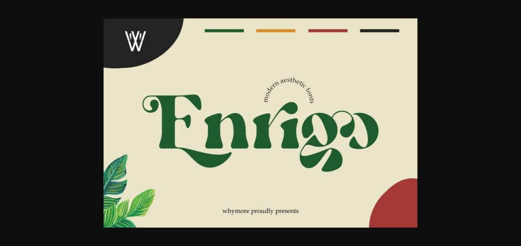 Enrigo Font Poster 1