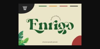 Enrigo Font Poster 1