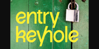 Enrty Keyhole Font Poster 1