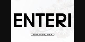 Enteri Font Poster 1