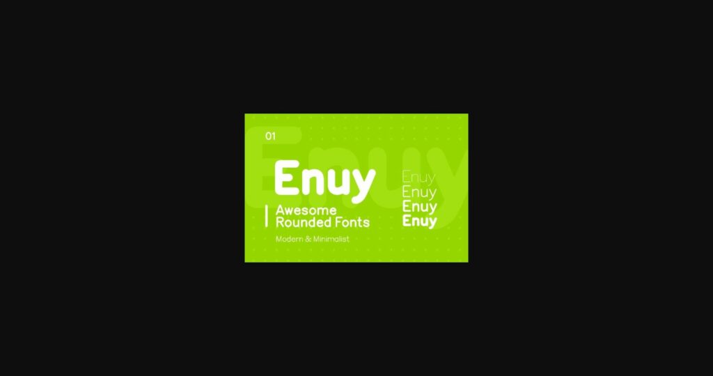 Enuy Font Poster 3