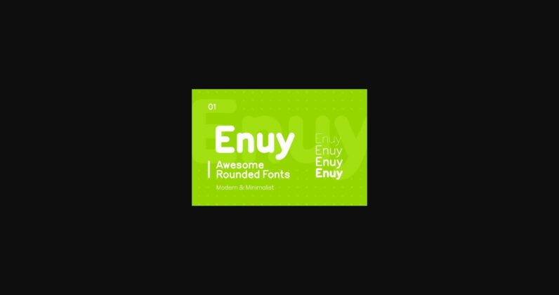 Enuy Font Poster 3