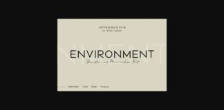 Environment Font Poster 1