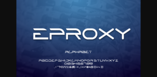 Eproxy Font Poster 1