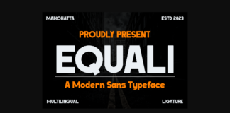 Equali Font Poster 1