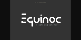 Equinoc Font Poster 1