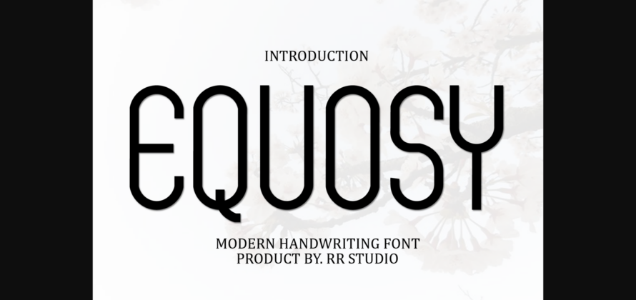 Equosy Font Poster 3