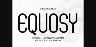 Equosy Font Poster 1