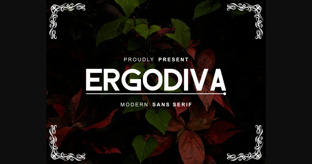 Ergodiva Font Poster 3